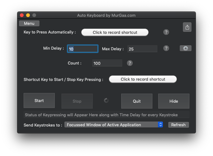 Auto Keyboard Presser: Free tool that automatically presses keys